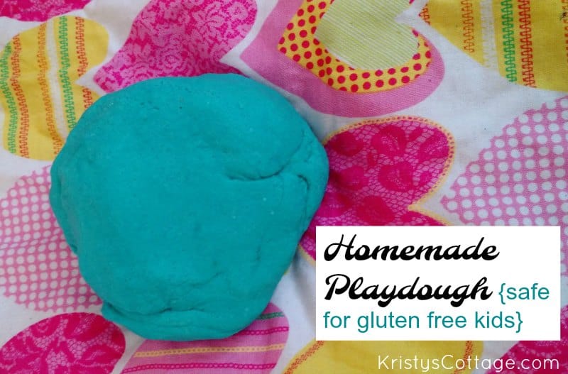 Homemade PlayDough (safe for gluten-ree kids) Kristy's Cottage blog