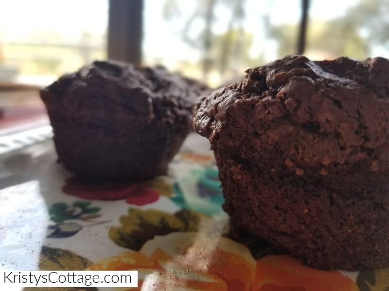 Chocolate Tea Muffins | Kristy's Cottage blog