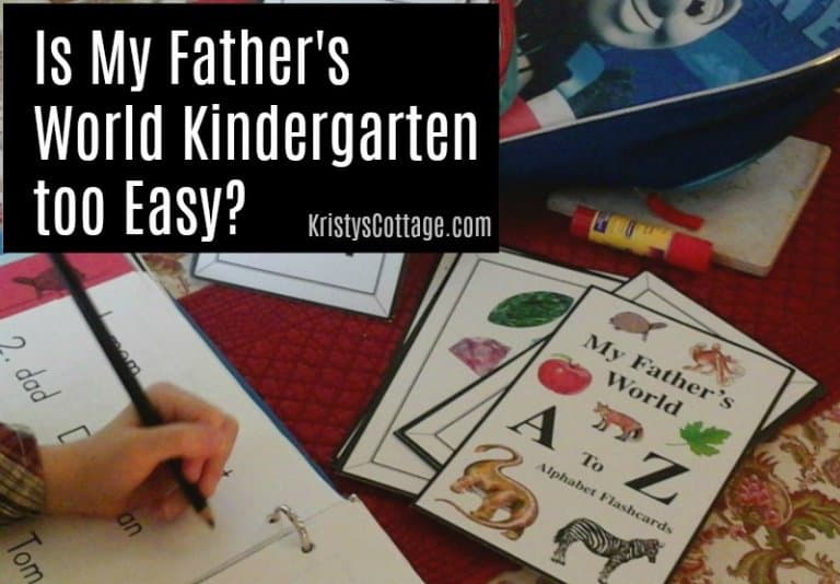 Is My Father’s World Kindergarten Too Easy?