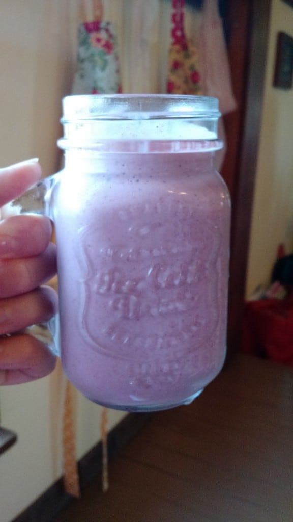 Kristy's 60-second Breakfast Shake- my favorite protein smoothie! | Recipe @ Kristy's Cottage blog