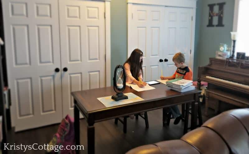 Let's Talk About The Homeschooler's Dining Room Table... You Know the One! | Kristy's Cottage blog