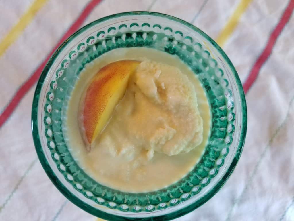 how to make homemade peach ice cream