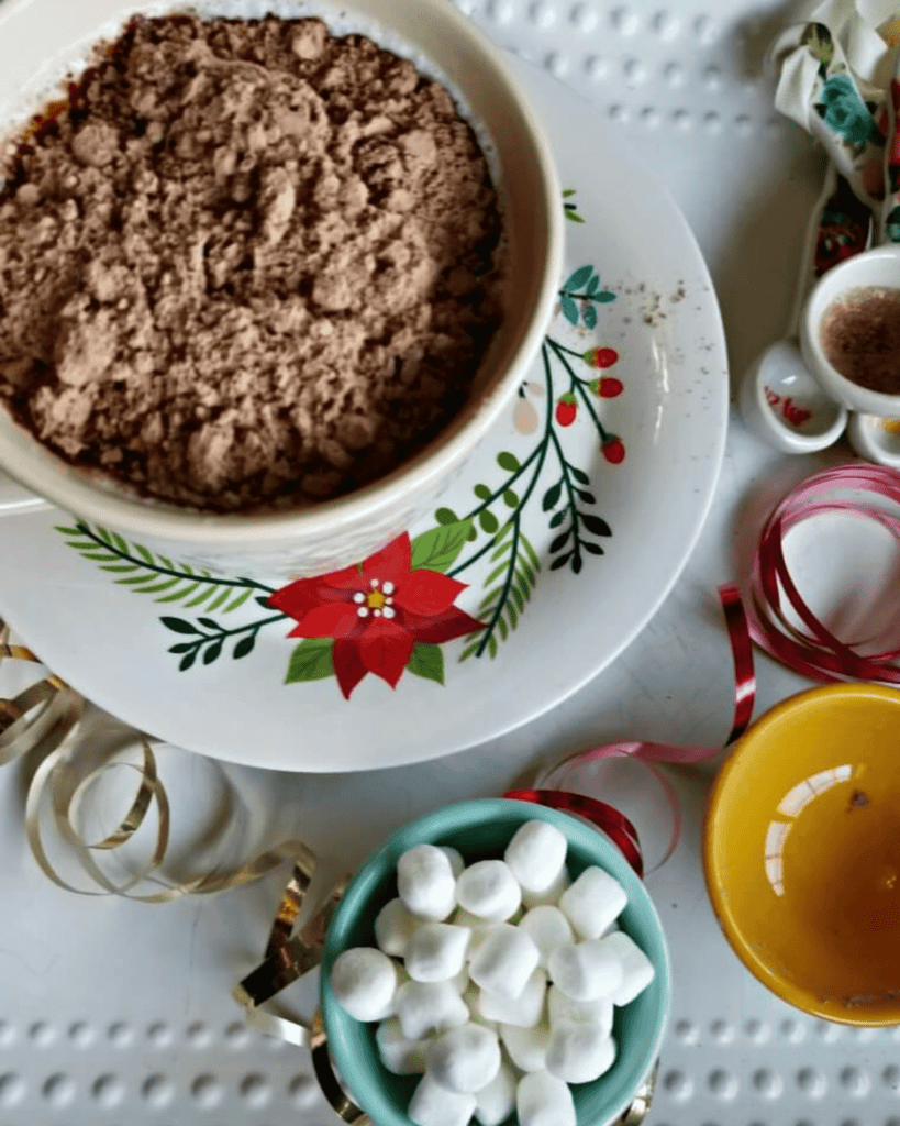 If you love Swiss Miss Peppermint hot chocolate, well, this cocoa mix tastes even better (in my humble opinion). 