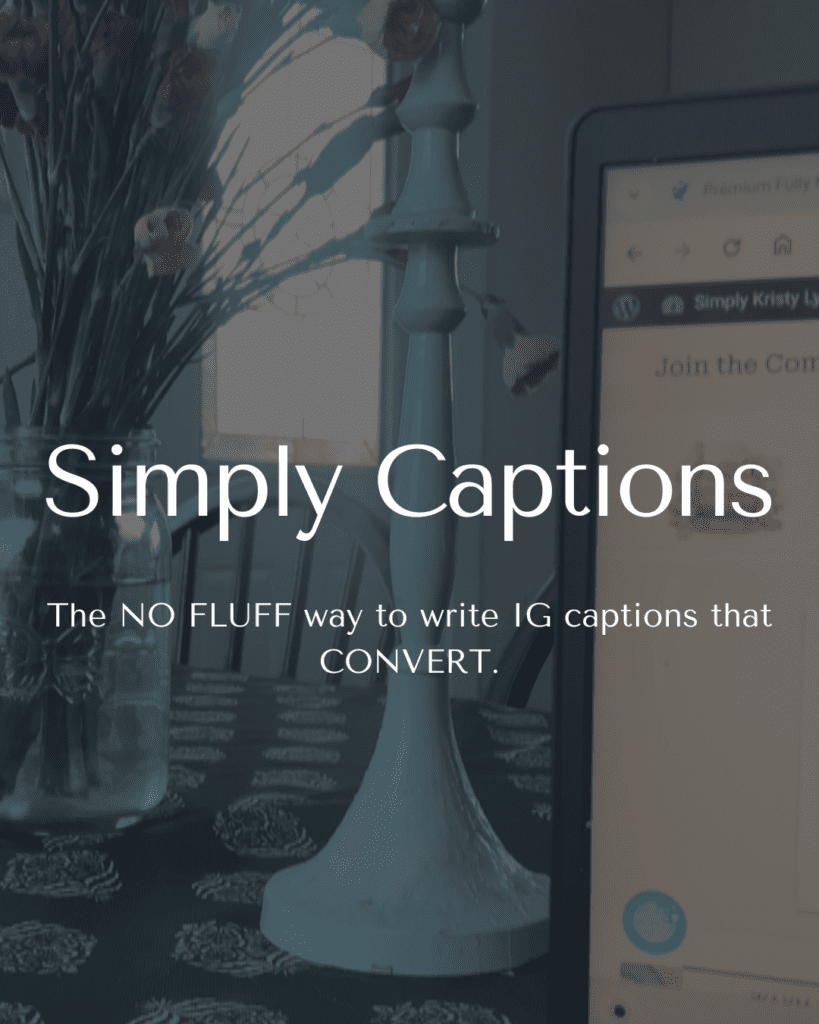 Simply Captions: The No Fluff Way to Write IG Captions That Convert