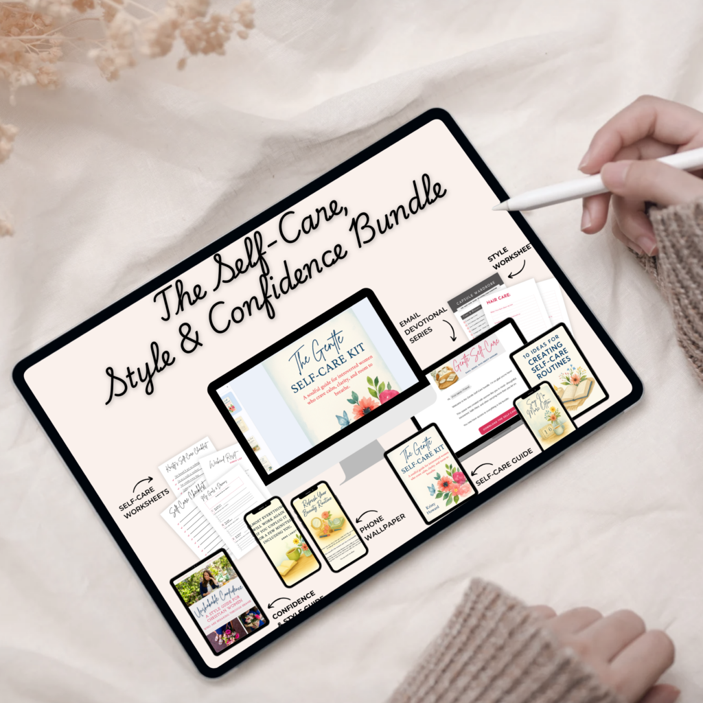 Self-care and confidence bundle for Christian women